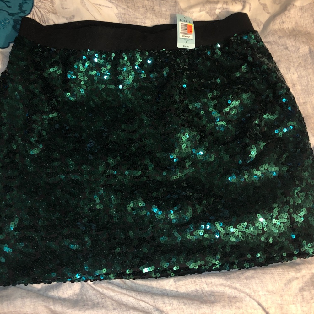 Torrid mini Sequence skirt